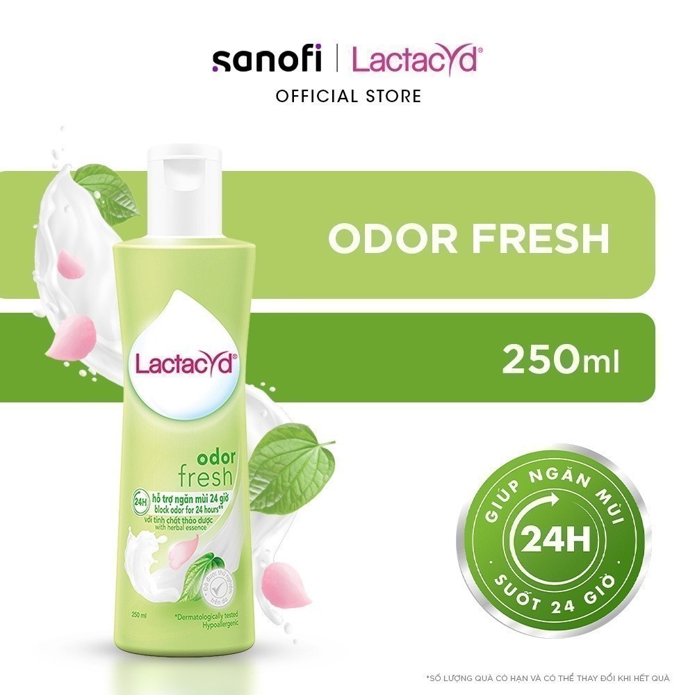 Ảnh Bộ 4 chai Dung Dịch Vệ Sinh Phụ Nữ Lactacyd Odor Fresh Ngăn Mùi 24H 250ml/chai 3