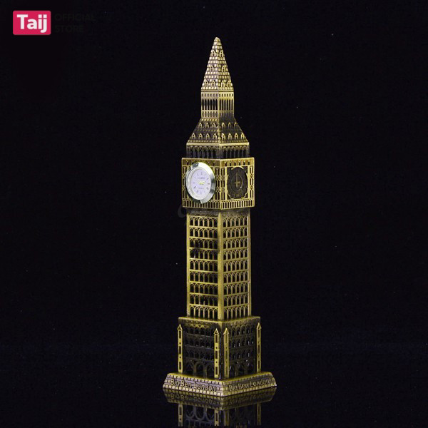 Mô Hình Tháp Đồng Hồ Big Ben Hợp Kim Cao Cấp TAIJ STORE - Trang Trí Bàn Làm Việc, Kệ Sách