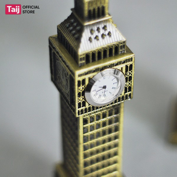 Mô Hình Tháp Đồng Hồ Big Ben Hợp Kim Cao Cấp TAIJ STORE - Trang Trí Bàn Làm Việc, Kệ Sách