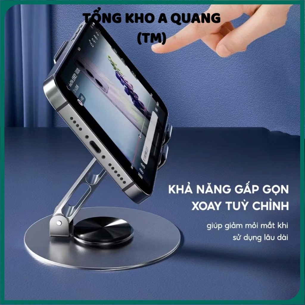 Giá đỡ điện thoại bằng kim loại xoay, KỆ ĐIỆN THOẠI GIÁ INOX - GIADODIENTHOAI