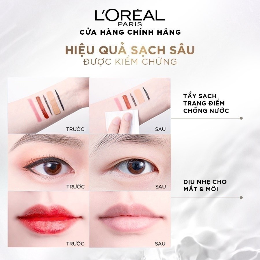 Ảnh Bộ 2 nước tẩy trang dưỡng ẩm mượt da 3in1 L'Oreal Paris Micellar Water 400ml 4