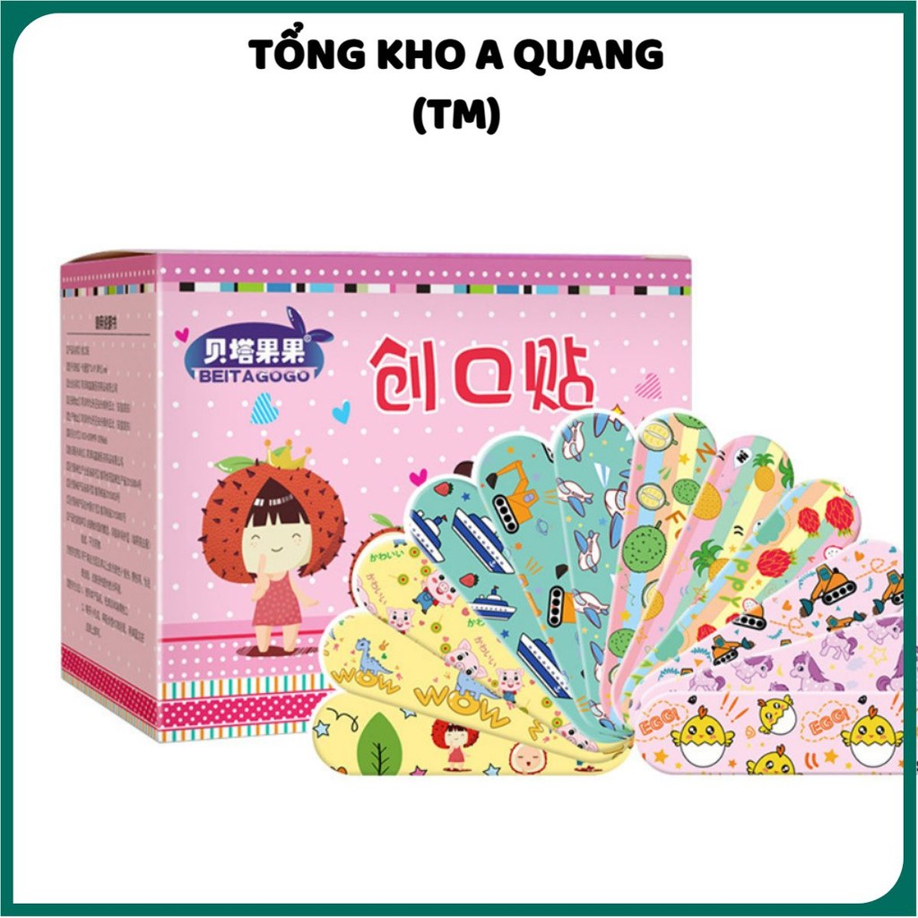 Hộp Băng Y Tế URGO Hoạt Hình Dễ Thương - Băng Cá Nhân Tránh Nhiễm Trùng An Toàn Tiện Lợi - HỘP HỒNG LOẠI 1 XỊN