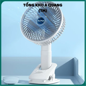 Quạt Kẹp Đa Năng Để Bàn SUPER 3IN1 Kẹp Bàn- Kẹp Điện Thoại Hoặc Gắn Bàn Quạt Cầm Tay Nhỏ Gọn Tiện Dụng, Quạt Mini Để Bàn