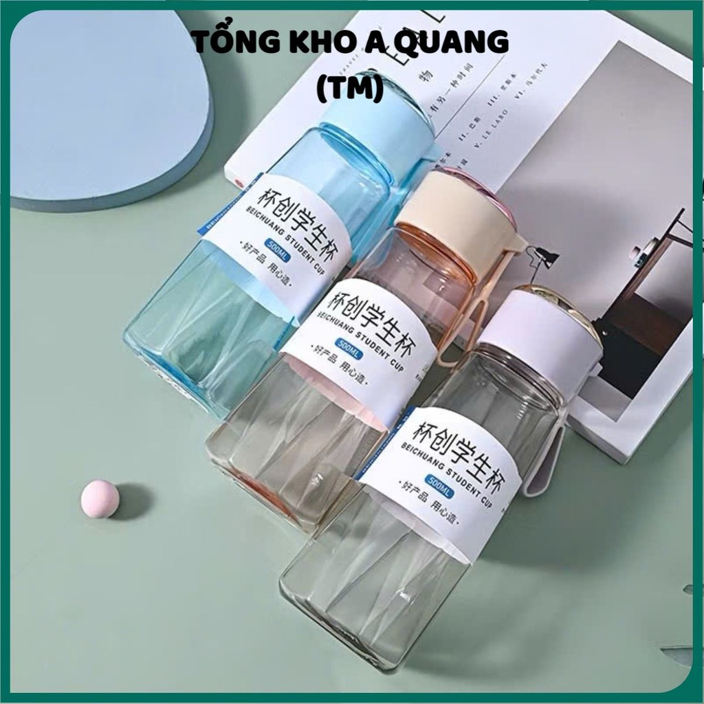 Bình nước thể thao 500ml bình đựng nước nhựa cao cấp, BÌNH NƯỚC HÀN QUỐC - BINH382
