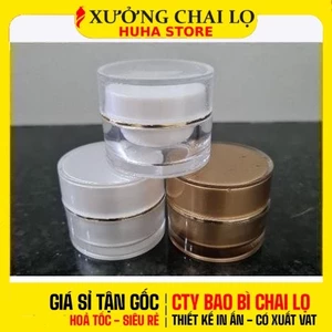 [COMBO 5 CÁI] Hũ Chiết Mỹ Phẩm 5g 10g 20g | Hũ Đựng Kem Face Tròn RC, Nắp Trơn Có Lót