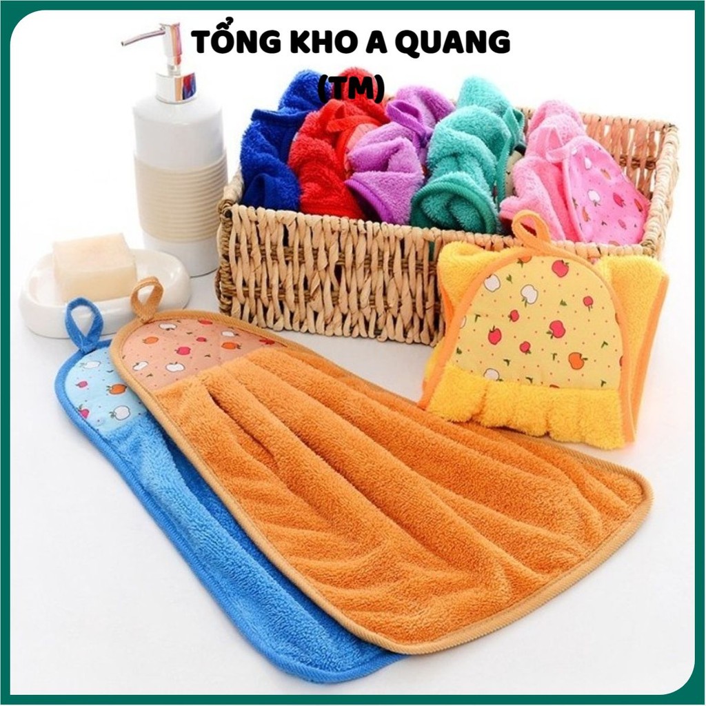 [COMBO 10] Khăn Lau Tay , Khăn Lau Bát Nhà Bếp Siêu Thấm Nước Size Lớn - Khăn Lau Tay Treo Tường Nhiều Màu 337
