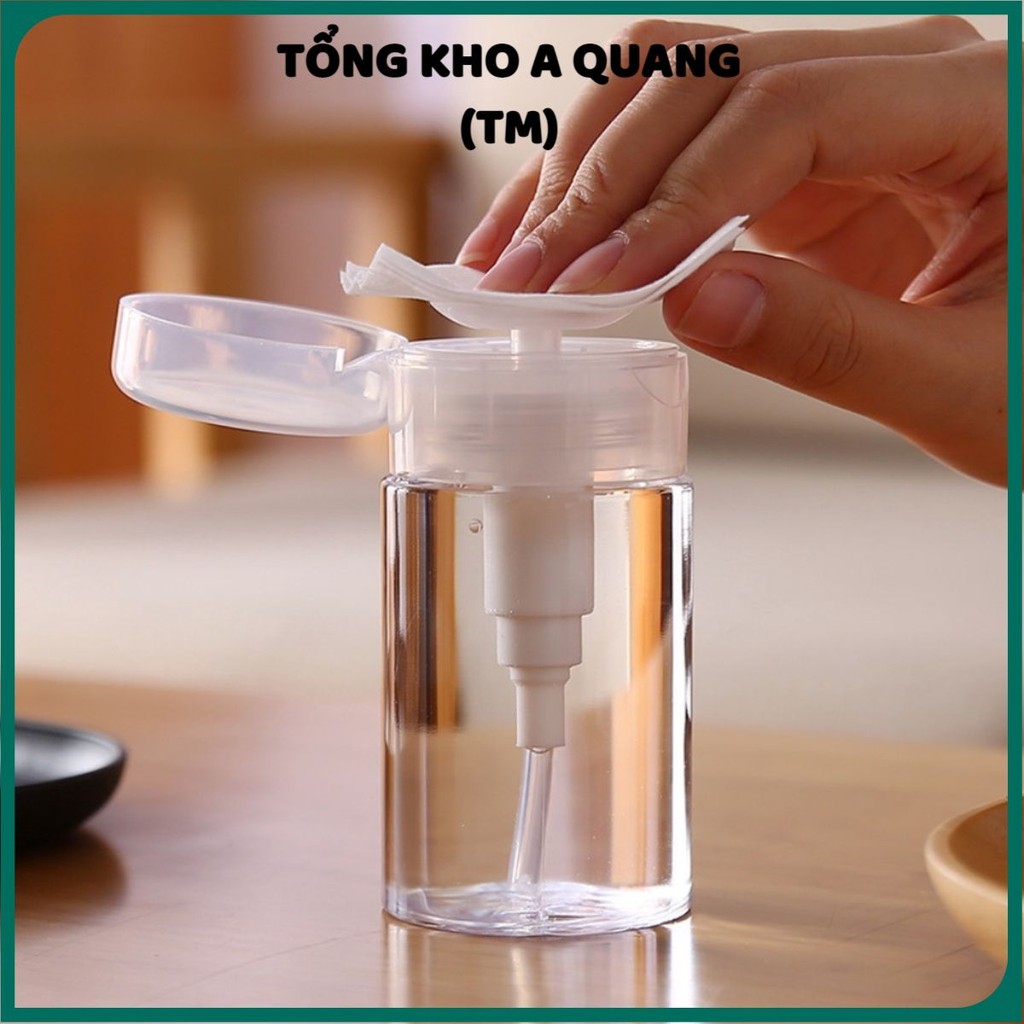 Lọ Chiết Nước Tẩy Trang, Toner Có Nút Nhấn (100ml/200ml-  Chai Chiết Mỹ Phẩm Tiện Lợi Dễ Sử Dụng 38