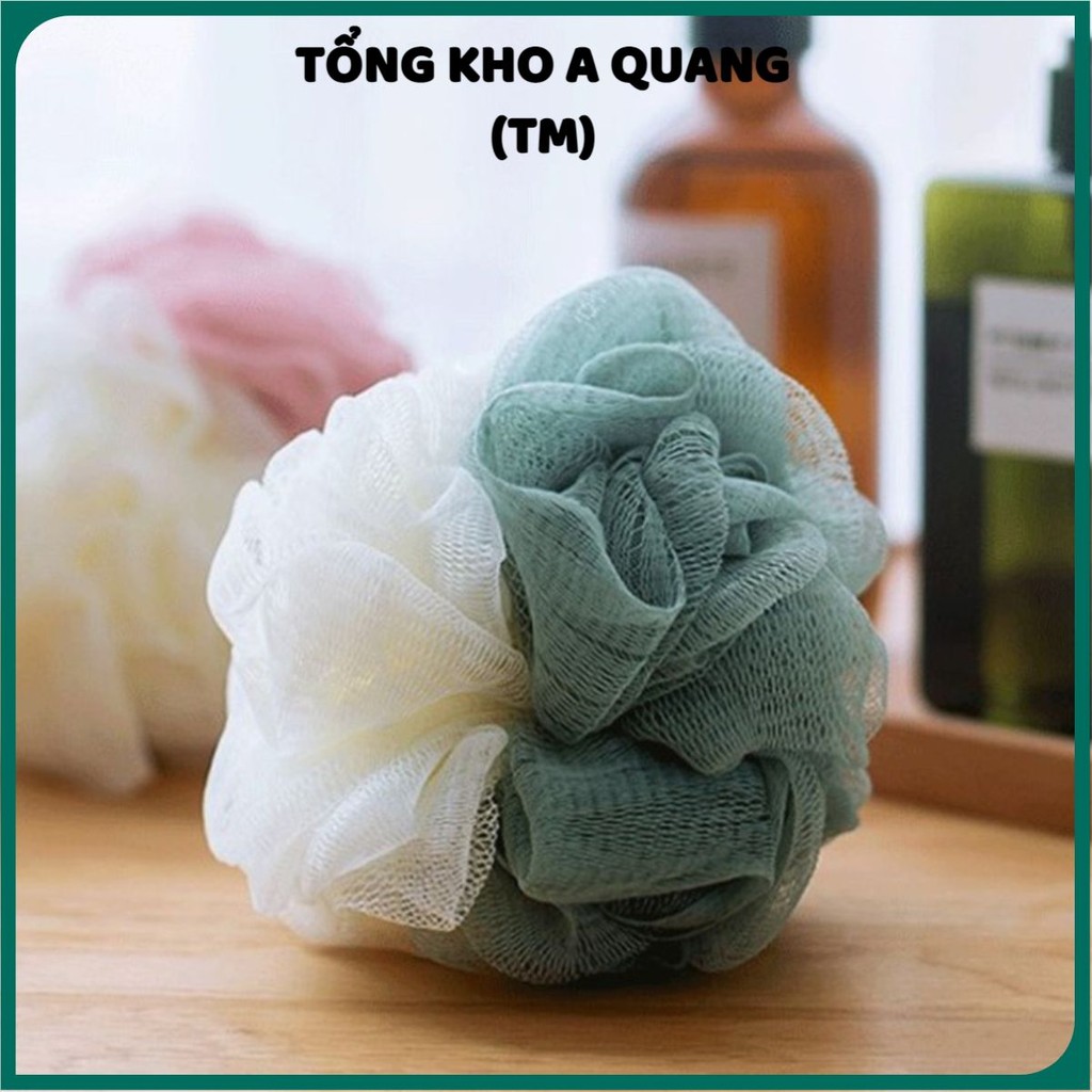 Bông Tắm Tròn Đa Sắc Cao Cấp - Bông Tắm Lưới Mềm Mịn Tạo Bọt Siêu Mềm - Kì Cọ Gét Tẩy Da Chết