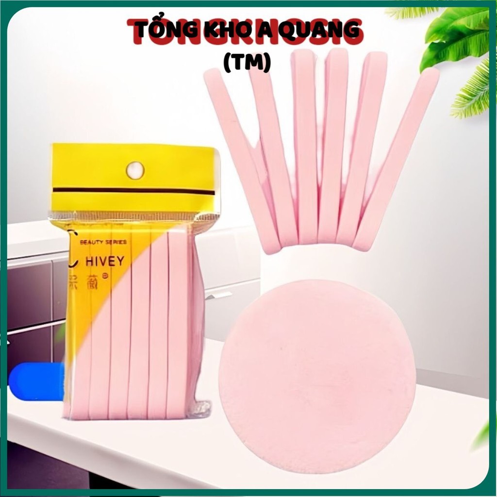 Bọt Biển Rửa Mặt Chivey - Gói 12 miếng Bông mút bọt biển siêu mềm rửa mặt