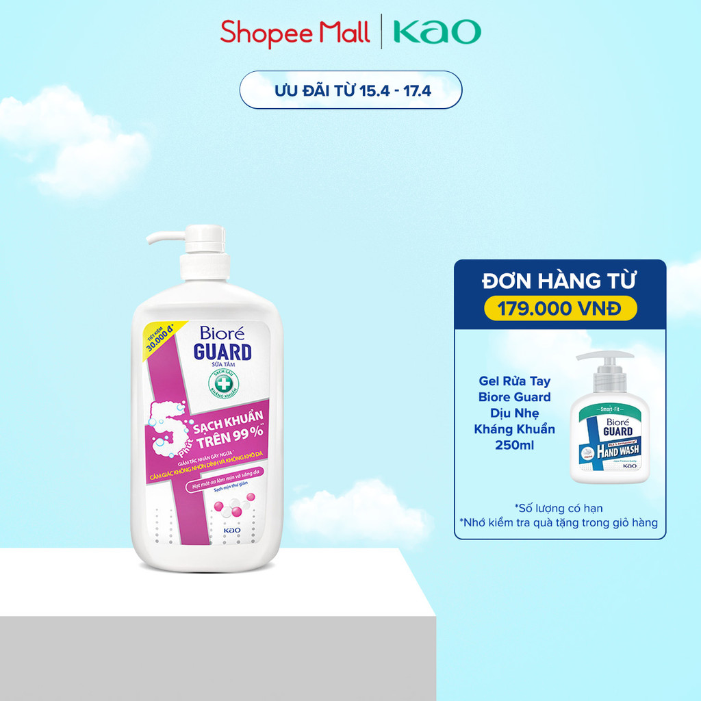 Biore Sữa Tắm Sạch Sâu Kháng Khuẩn - Sạch Mịn Thư Giãn Biore Guard 1 ...