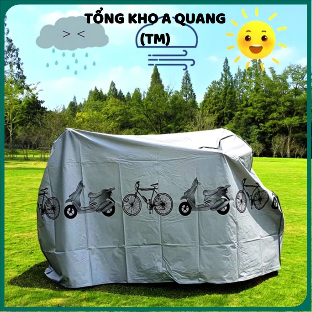 BẠT PHỦ XE MÁY,  Bạt Phủ Xe Máy Chống Mưa, Nắng, Bụi Bẩn Chất Lượng Cao Chống Thấm Tuyệt Đối, Bao Trùm Cả Xe- BATPHUXE