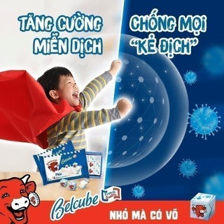 Phô mai vuông Belcube vị Socola 15C 78Gx15 WA24
