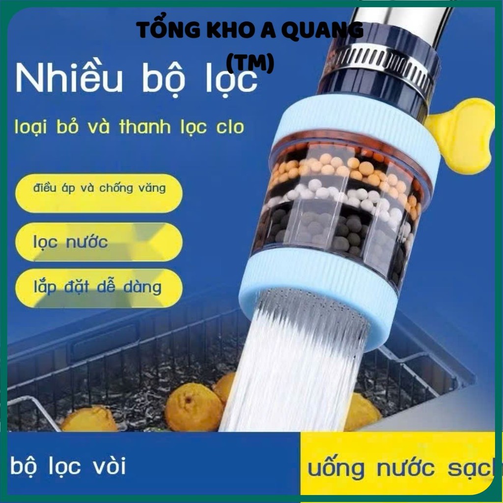 Đầu Lọc Nước Trực Tiếp Tại Vòi 6 Tầng Mẫu Mới, ĐẦU LỌC TRỤ TRÒN - DAULOC8521