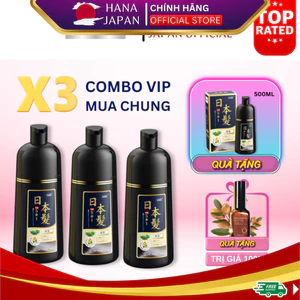 COMBO MUA 3 TẶNG 1 Dầu gội phủ bạc AKAMI 5 IN 1 Chính Hãng Nhật Bản - Bản cao cấp Phủ Bạc X10 Lần