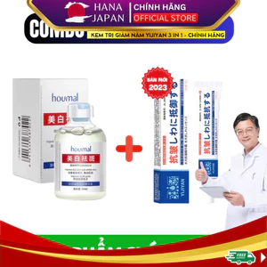 Combo Tinh Chất Hút Nám, Tàn Nhang, Đồi Mồi Houmal + Kem Giảm Nám UCM , Chống Nhăn và Tái Tạo Da