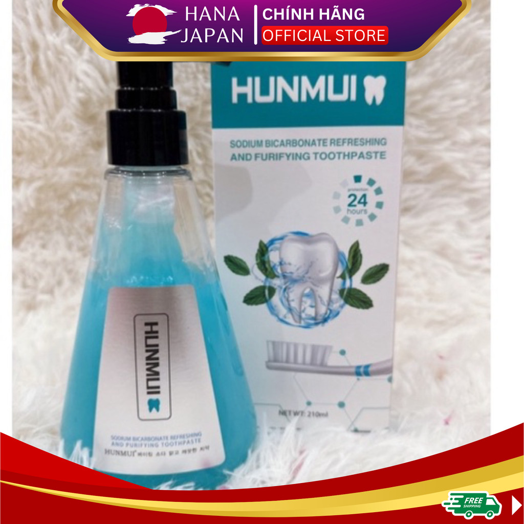 [Chính Hãng] KEM ĐÁNH RĂNG Hunmui, Giúp Trắng Răng Giảm Ố Vàng, Hết Hôi Miệng