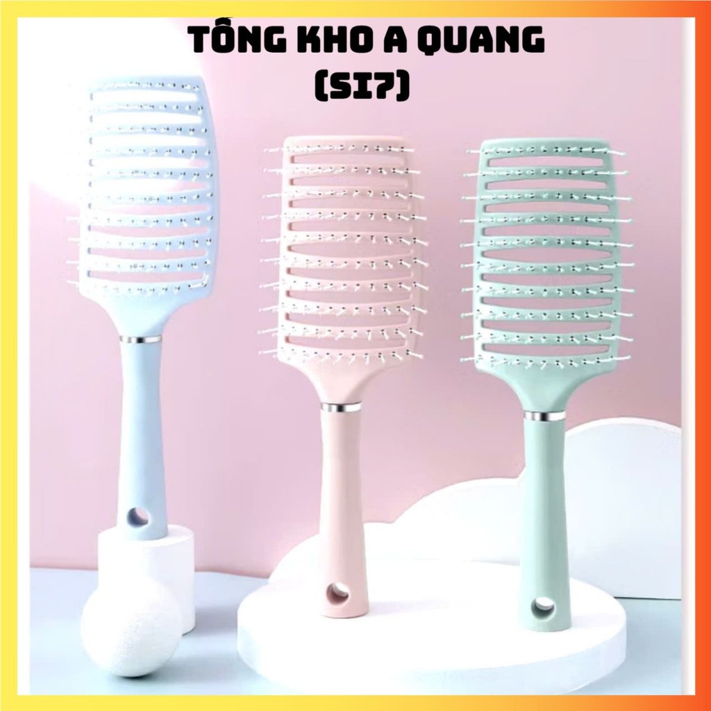 LƯỢC CHẢI TÓC MASSAGE, Lược Chải Tóc Thoáng Khí Massage Da Đầu Êm Ái Không Rối Tóc , MÀU NGẪU NHIÊN - MA: LUOCMASSACE78