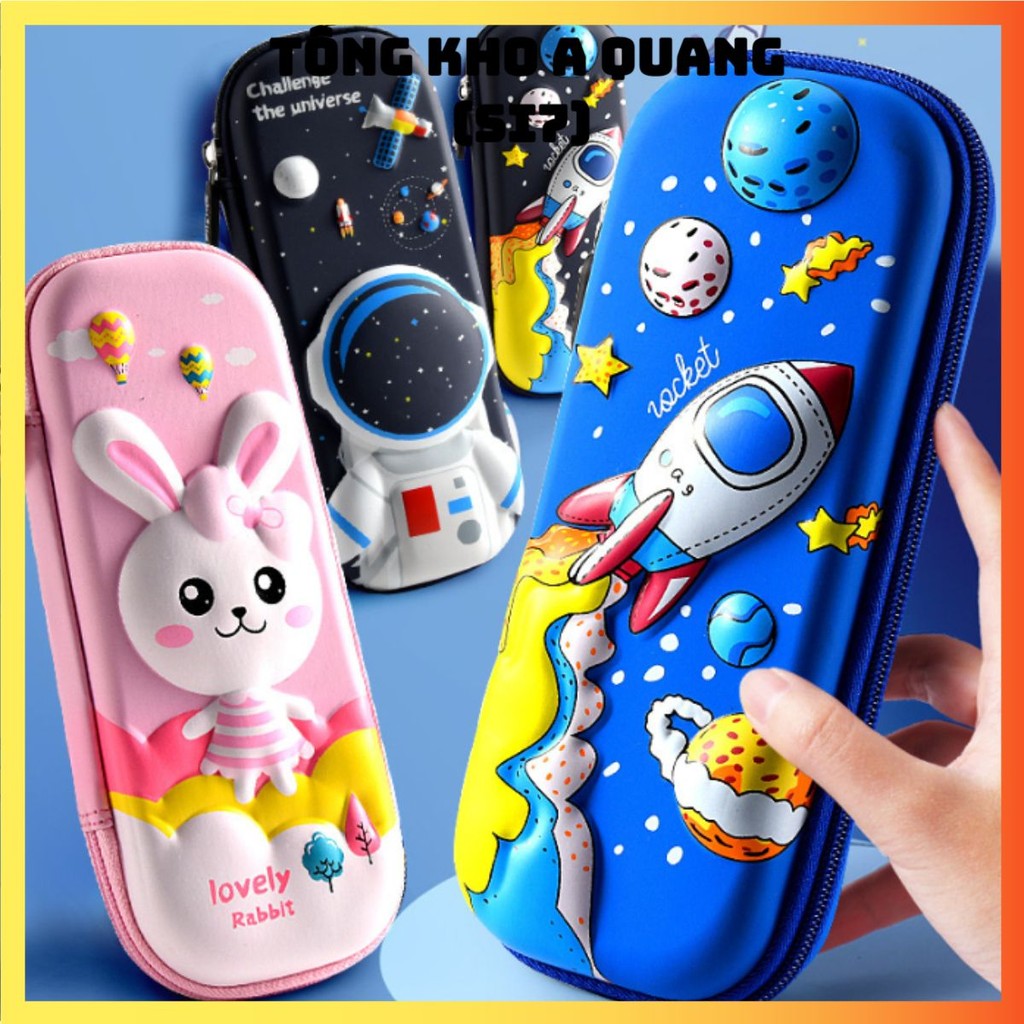 Hộp Bút 3D - Túi Hộp Đựng Bút Chống Nước Tiện Lợi, Bền Đẹp Từ Chất Liệu Vải PU Thiết Bị Cho Học Sinh,Nhân Viên Văn Phòng