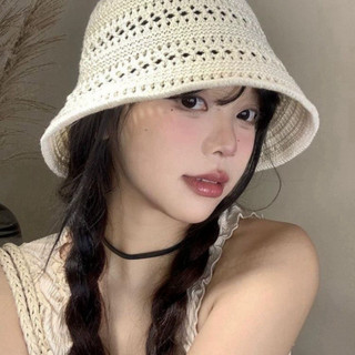 Mũ Chống Nắng Đan Tay Phong Cách Vintage Hàn Quốc Đi Biển Đi Chơi Thời Trang Thanh Lịch NGÓI HOME - MCN02