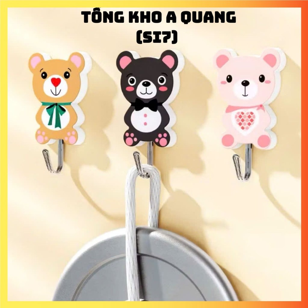 3 Móc Dán Tường Siêu Dính Đa Năng Nhiều Loại, MÓC DÁN TƯỜNG HOOK -MOCDANTUONGTREODO41