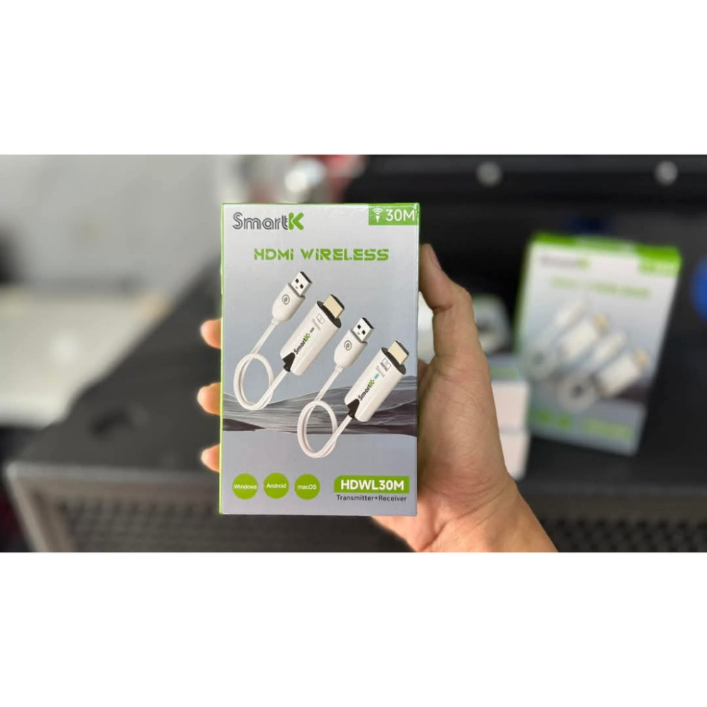 Bộ HDMI Không Dây SmartK Cao Cấp Chính Hãng