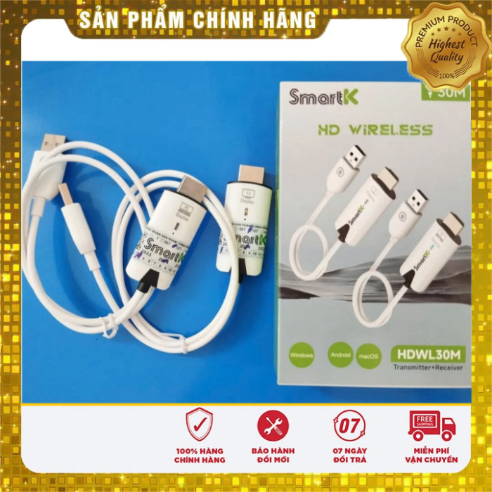 Bộ dây HDMI không dây chính hãng SmartK