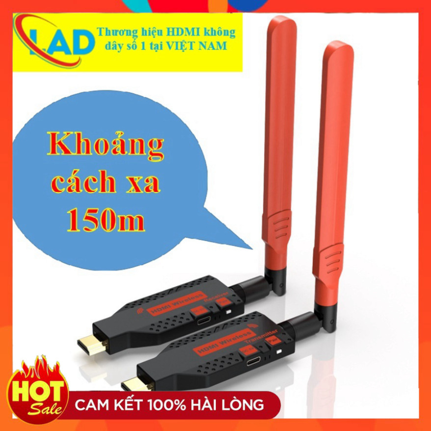 HDMI không dây 150m 2026 sử dụng  cho máy tính xách tay sang 4 máy chiếu hoặc TV (150ALL)