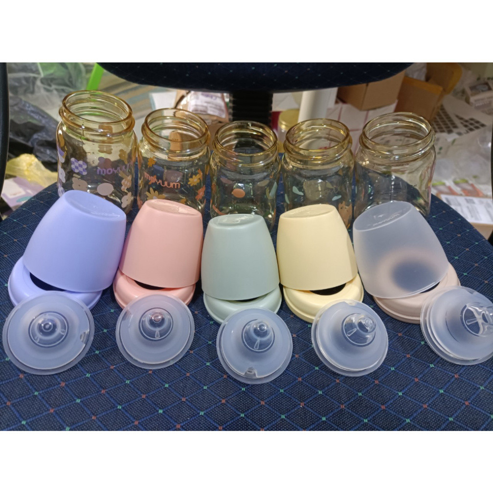 [Đủ màu]  Cổ - Nắp - Van - Núm ti cho bình sữa Moyuum Hàn Quốc 170ml/270ml