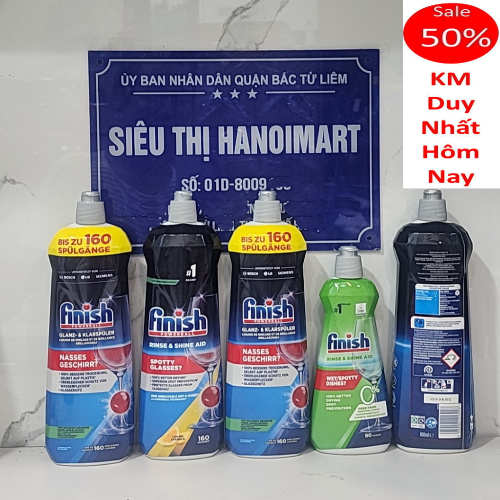 Finish Rinse Aid Regular 1600 ml - Nước làm bóng finish 750ml | Shopee ...