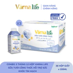 Combo 3 Thùng 12 hộp Varna Life sữa tươi công thức hỗ trợ sức khỏe tim mạch (Tím) (12 hộp giấy x 200ml) — ảnh 7