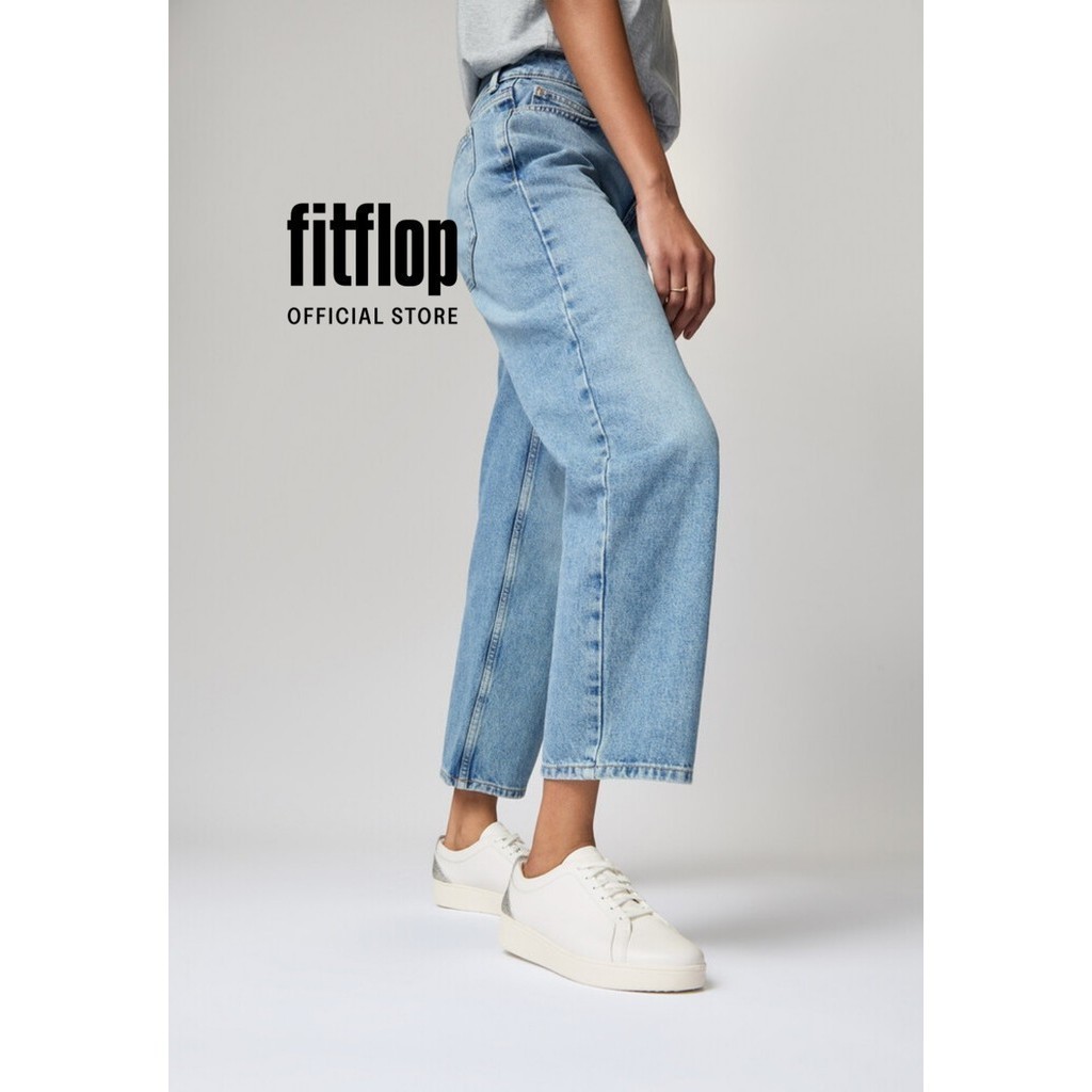 Giày Thể Thao Cổ Ngắn Nữ FitFlop RALLY - Urban White/Silver - FON - HY8-610