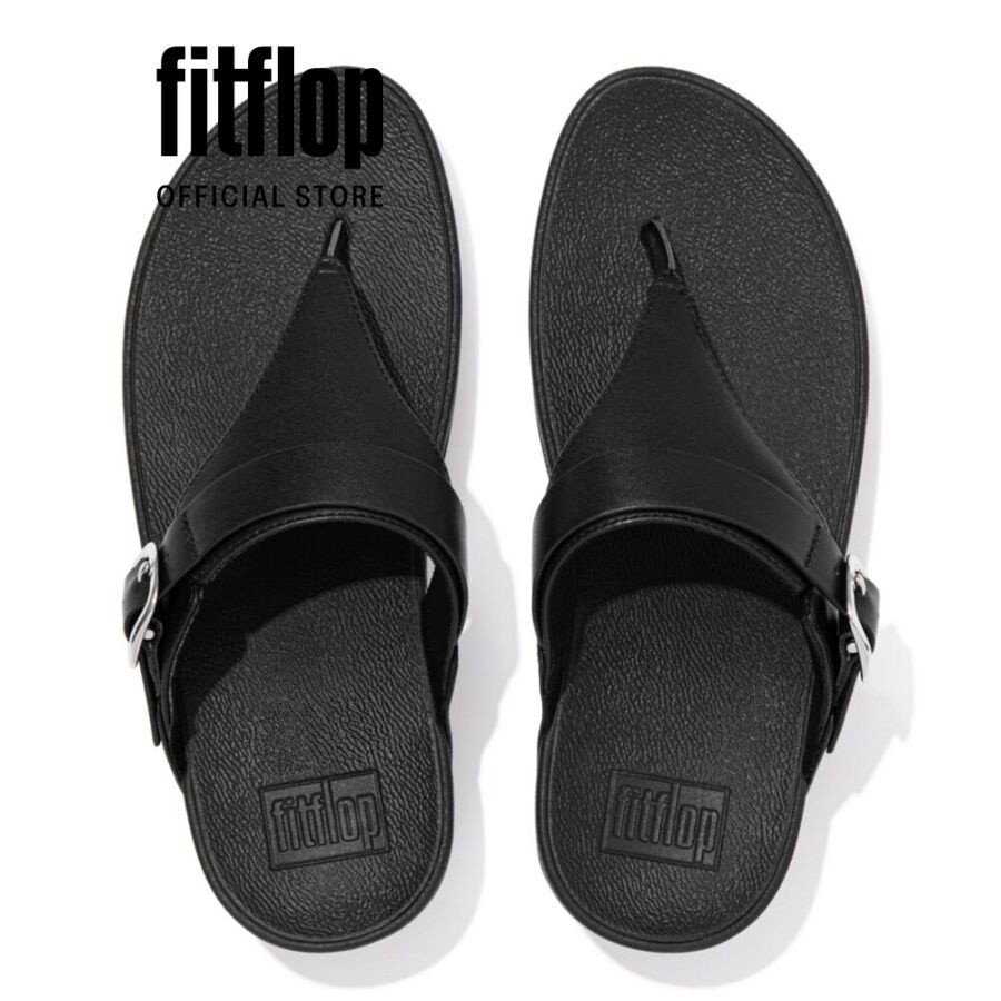 Dép Xỏ Ngón Nữ FitFlop LULU - All Black - FOF - ES8-090