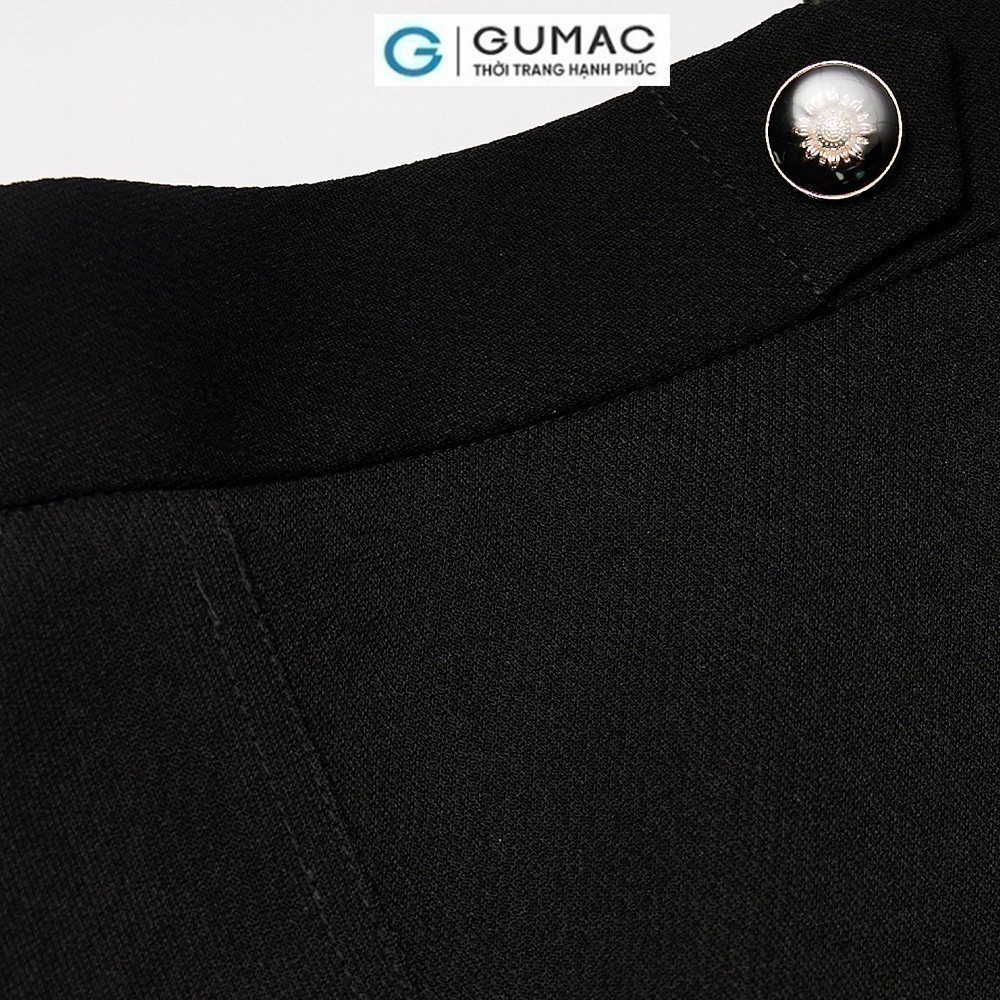 Chân Váy Chữ A Nữ GUMAC Chân Váy Công Sở Lưng Cao Dáng Dài Chất Tuyết Mưa Có Túi Đắp Thanh Lịch LVE1202
