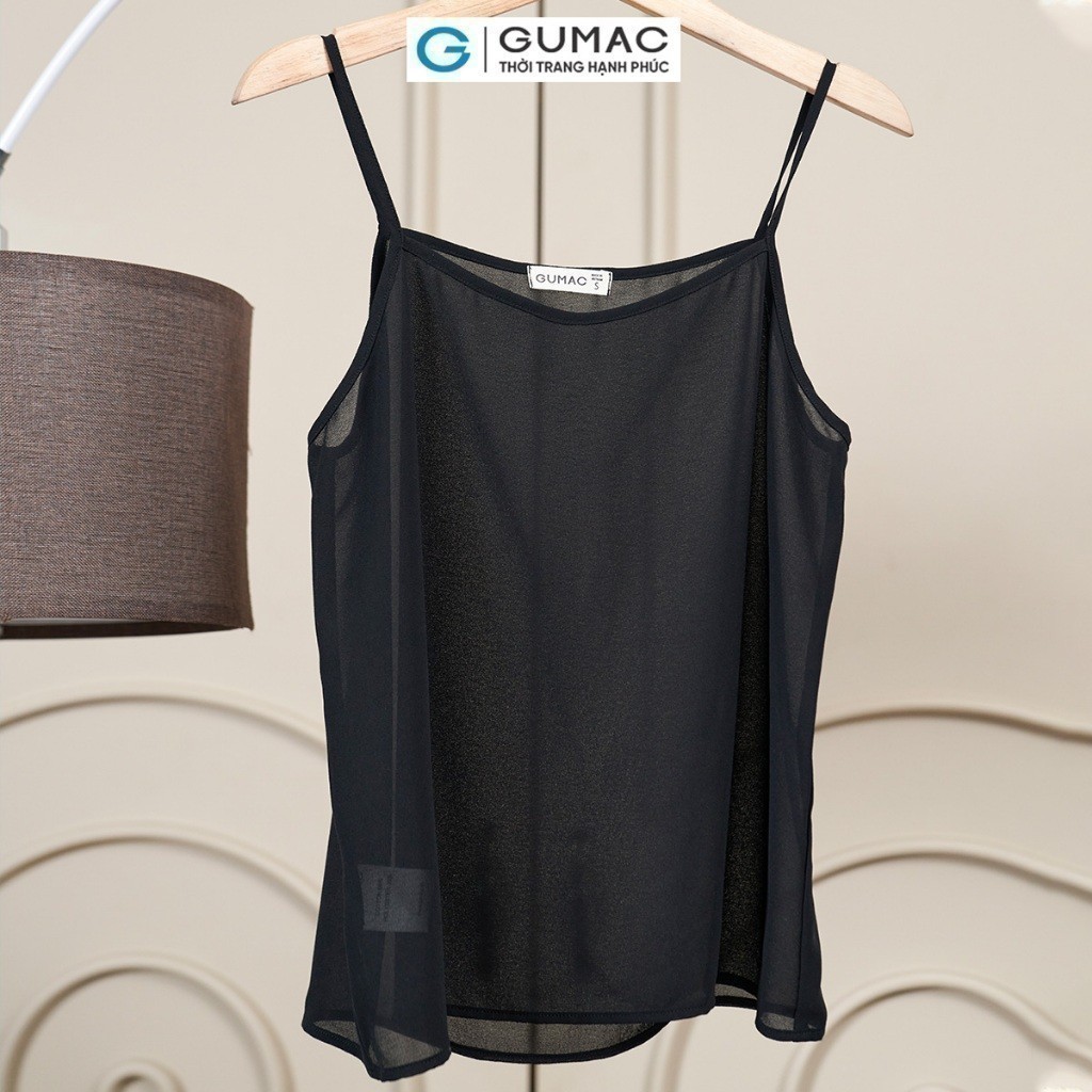 Áo 2 Dây Nữ GUMAC Thiết Kế Form Suông Trẻ Trung Hiện Đại BAE00017