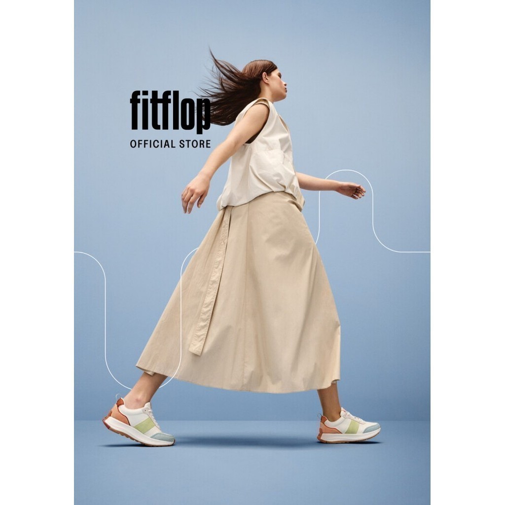 Giày Thể Thao Cổ Ngắn Nữ FitFlop F-MODE - Apricot Mix - FOF - IL3-B96