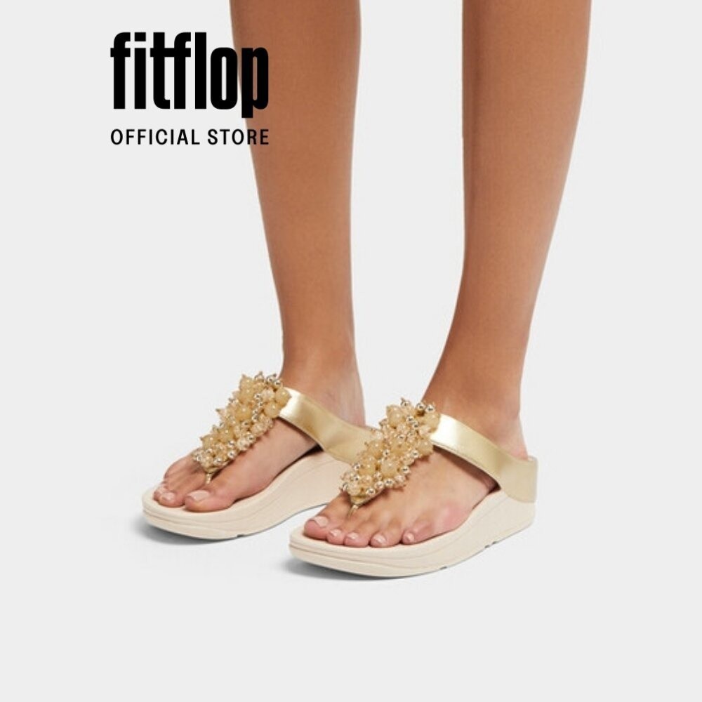 Dép Xỏ Ngón Nữ FitFlop FINO - Platino - FOF - HI9-675