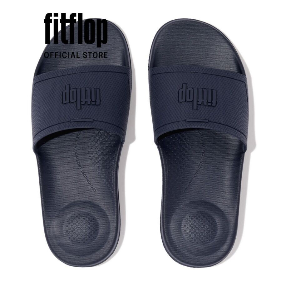 Dép Quai Ngang Nữ FitFlop IQUSHION - Midnight Navy - FL49 - EQ3-399