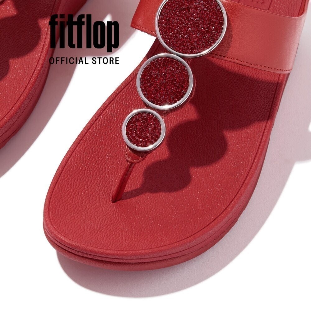 Dép Xỏ Ngón Nữ FitFlop HALO - MetallRed - FL12 - HJ1-A97
