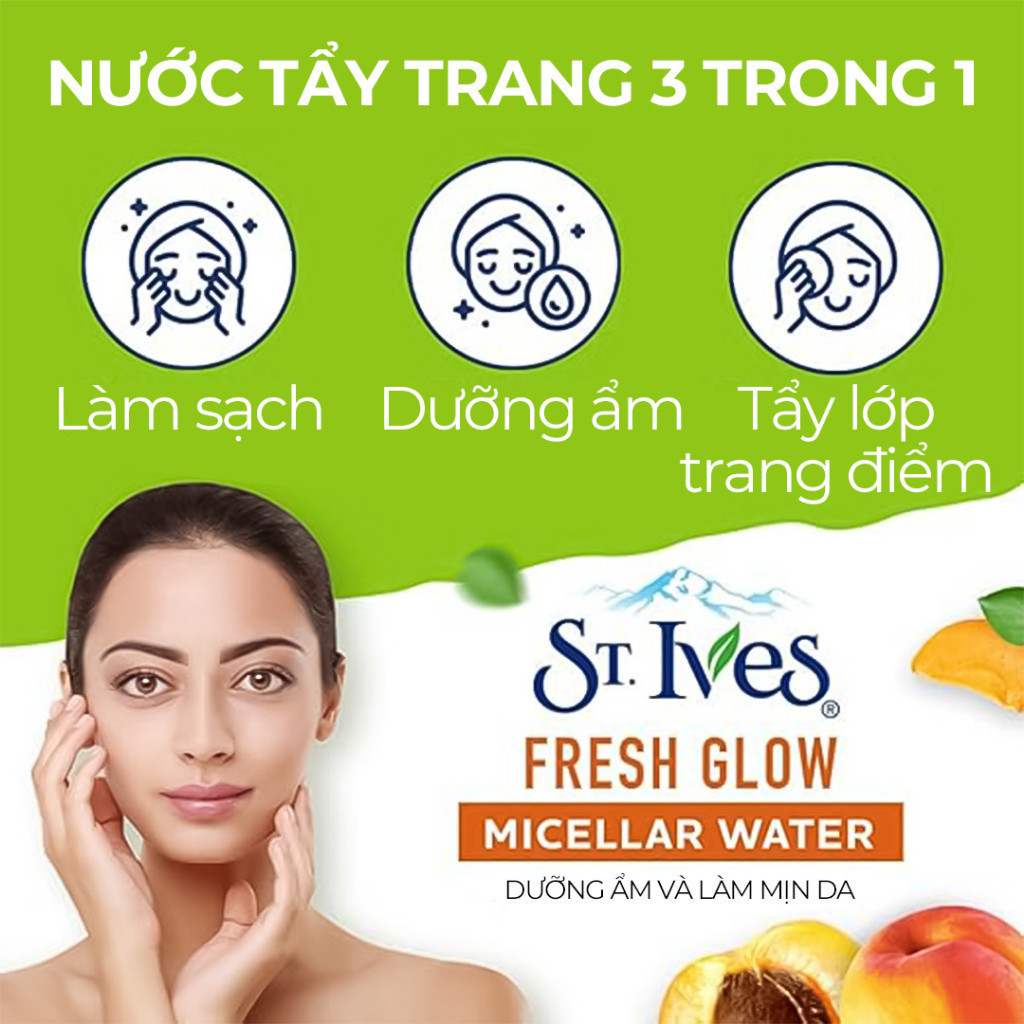 Nước tẩy trang St.ives chiết xuất Trái Mơ 400ml