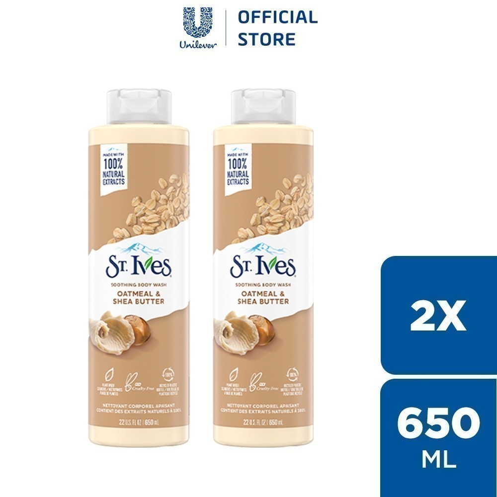 Ảnh Combo 2 chai Sữa tắm St.Ives Yến mạch và bơ 650ml 2
