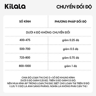 Kính áp tròng Kilala lens 1 ngày màu lam Orange Brown DIA 14.2mm có độ (0-7) 10 chiếc 2 chiếc