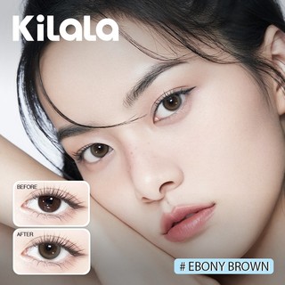 10 chiếc Kính áp tròng Kilala lens 1 ngày màu nâu Ebony Brown DIA 14.2mm có độ (0-8)