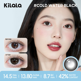 10 chiếc Kính áp tròng Kilala lens 1 ngày màu xám Ice Peach Grey / Ice Oolong Brown/Raw Coconut Grey  DIA 14.5mm 14.2mm 14.0 mmcó độ (0-8)