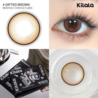 10 chiếc Kính áp tròng Kilala lens 1 ngày màu lam Gifted Brown DIA 14.0mm có độ (0-8)