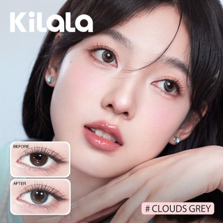 10 chiếc Kính áp tròng Kilala lens 1 ngày màu xám Clouds Cleared Grey DIA 14.2mm có độ (0-8)