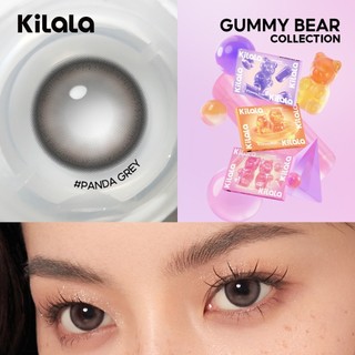 Kính áp tròng Kilala màu xám Panda Grey lens cận 6 tháng DIA 14.5mm có độ (0-8) 1 cặp