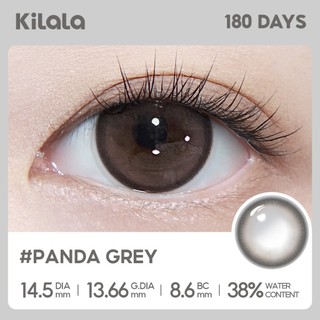 Kính áp tròng Kilala màu xám Panda Grey lens cận 6 tháng DIA 14.5mm có độ (0-8) 1 cặp
