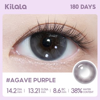 【Deal ưu đãi】Kính áp tròng Kilala màu tím Agave Purple lens cận 6 tháng DIA 14.2mm có độ (0-8) 1 cặp