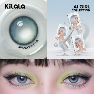 Kính áp tròng Kilala màu lam Pandora Blue lens cận 6 tháng DIA 14.2mm có độ (0-8) 1 cặp