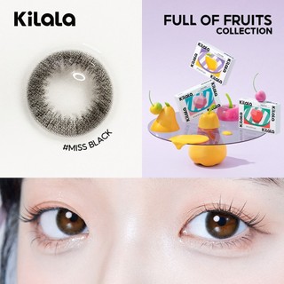 Kính áp tròng Kilala màu đen Miss Black lens cận 6 tháng DIA 14.2mm có độ (0-8) 1 cặp